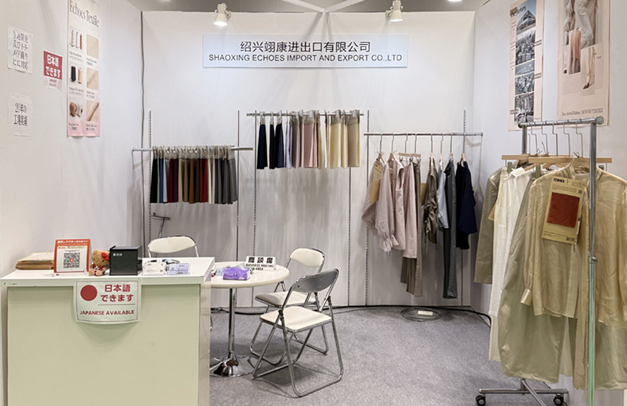Shaoxing Echoes Textile Co., Ltd prezentuje się na targach FaW TOKYO 2026 i kończy się sukcesem